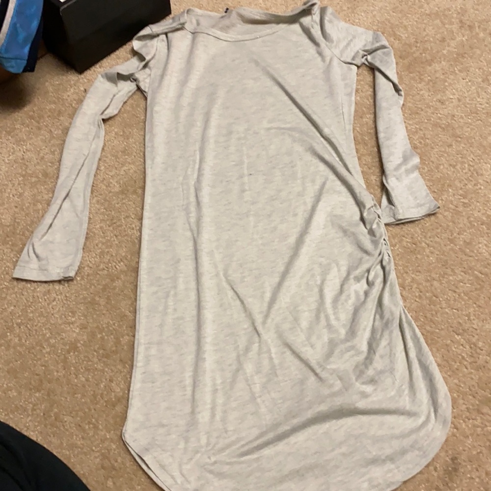 Grey long sleeve dress